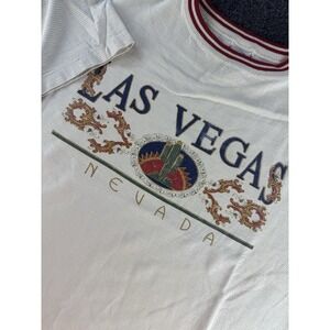 VTG Las Vegas Nevada Ringer T Shirt USA Single Stitch Tourist XL